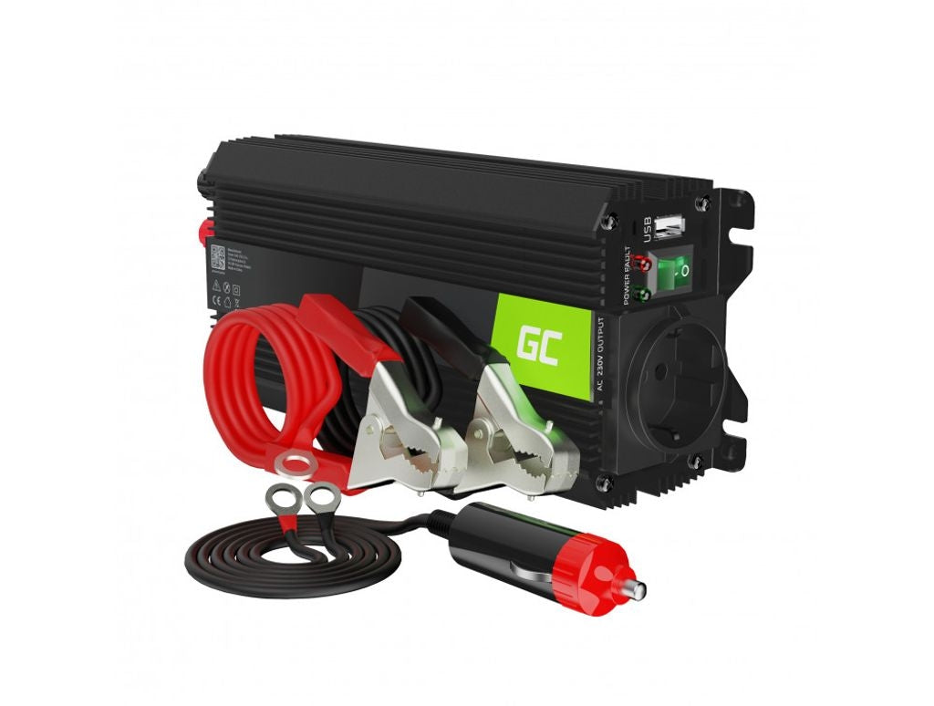 Green Cell Power Inverter PRO 12V to 230V 500W/1000W Modified Sine Wave