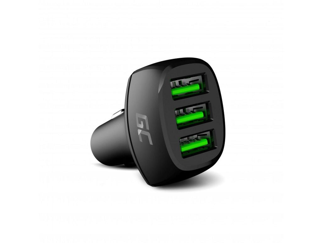 Green Cell PowerRide 54W 3xUSB 18W car charger with Ultra Charge fast charging technology
