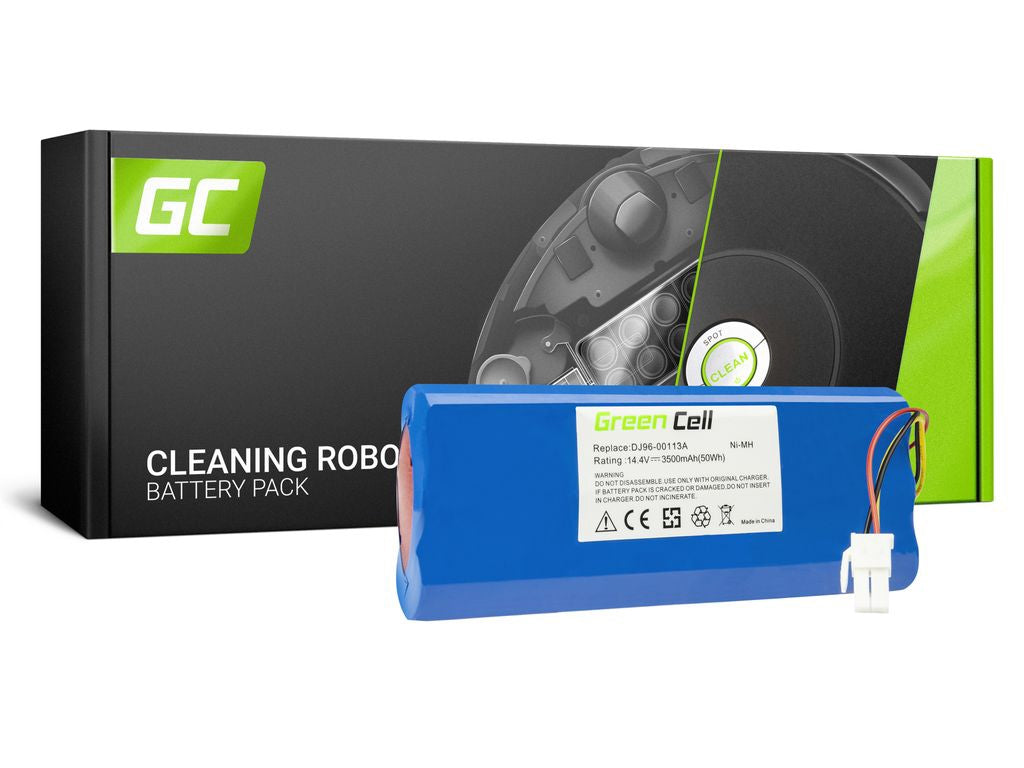 Green Cell-batteri (3,5 Ah 14,4 V) för Samsung Navibot SR9630 Vc-Ra50 Vc-Ra52V etc.