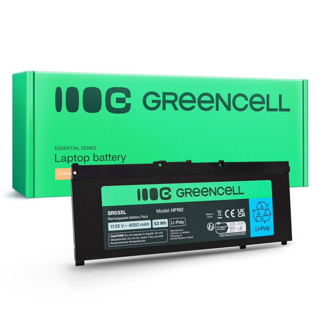Green Cell-batteri för HP SR03XL HP Pavilion Gaming 15