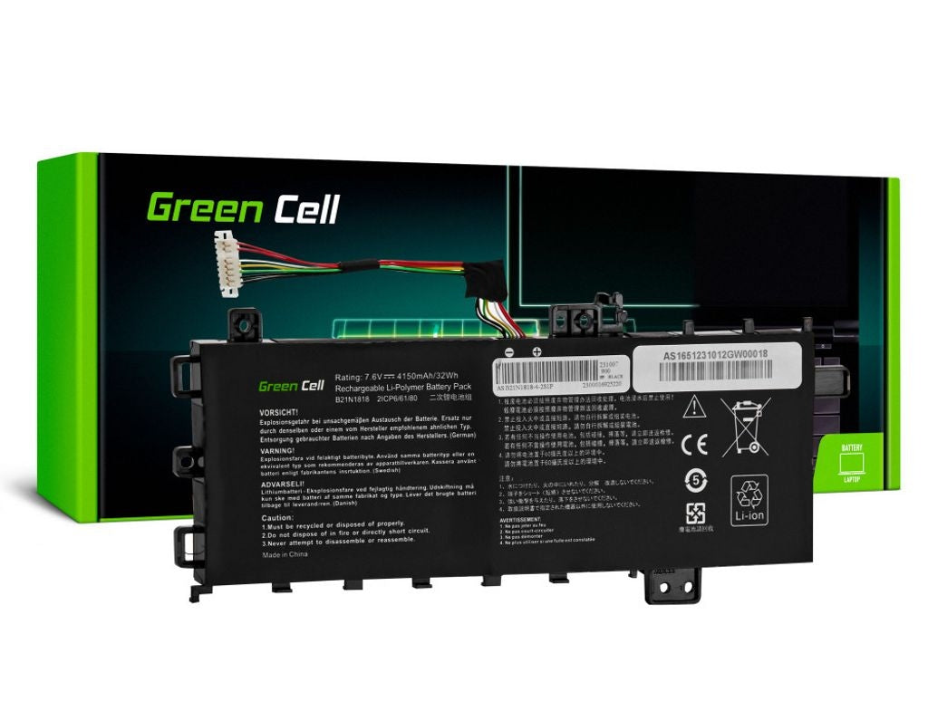 Green Cell battery B21N1818 C21N1818-1 for Asus VivoBook 15