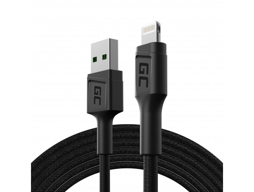 Green Cell cable PowerStream USB-A - Lightning 2m QC Apple 2.4A