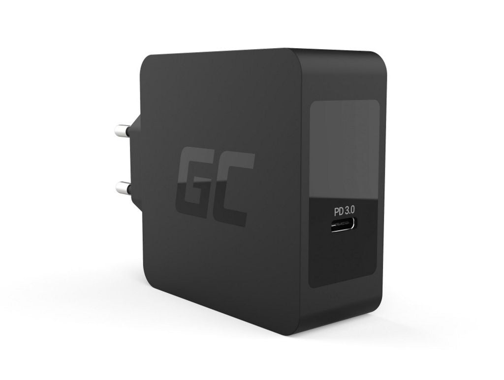 Green Cell charger USB-C 60W PD with cable, Apple MacBook Pro 13, Asus ZenBook, HP Spectre, Lenovo ThinkPad, etc