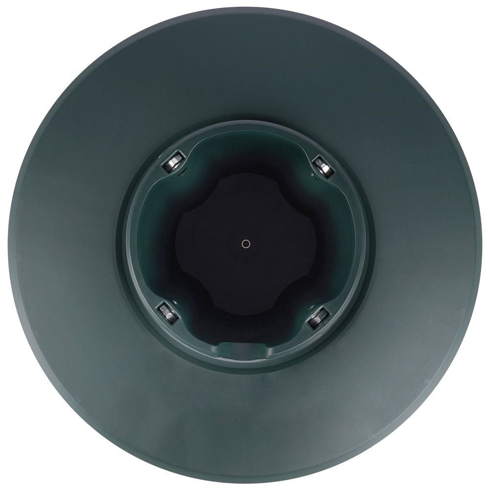 Green Christmas tree base with water container and adjustable screws