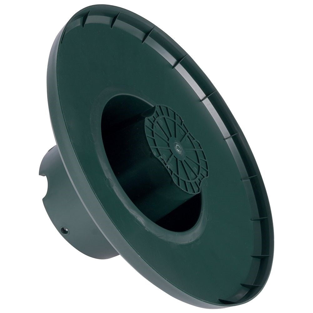 Green Christmas tree base with water container and adjustable screws