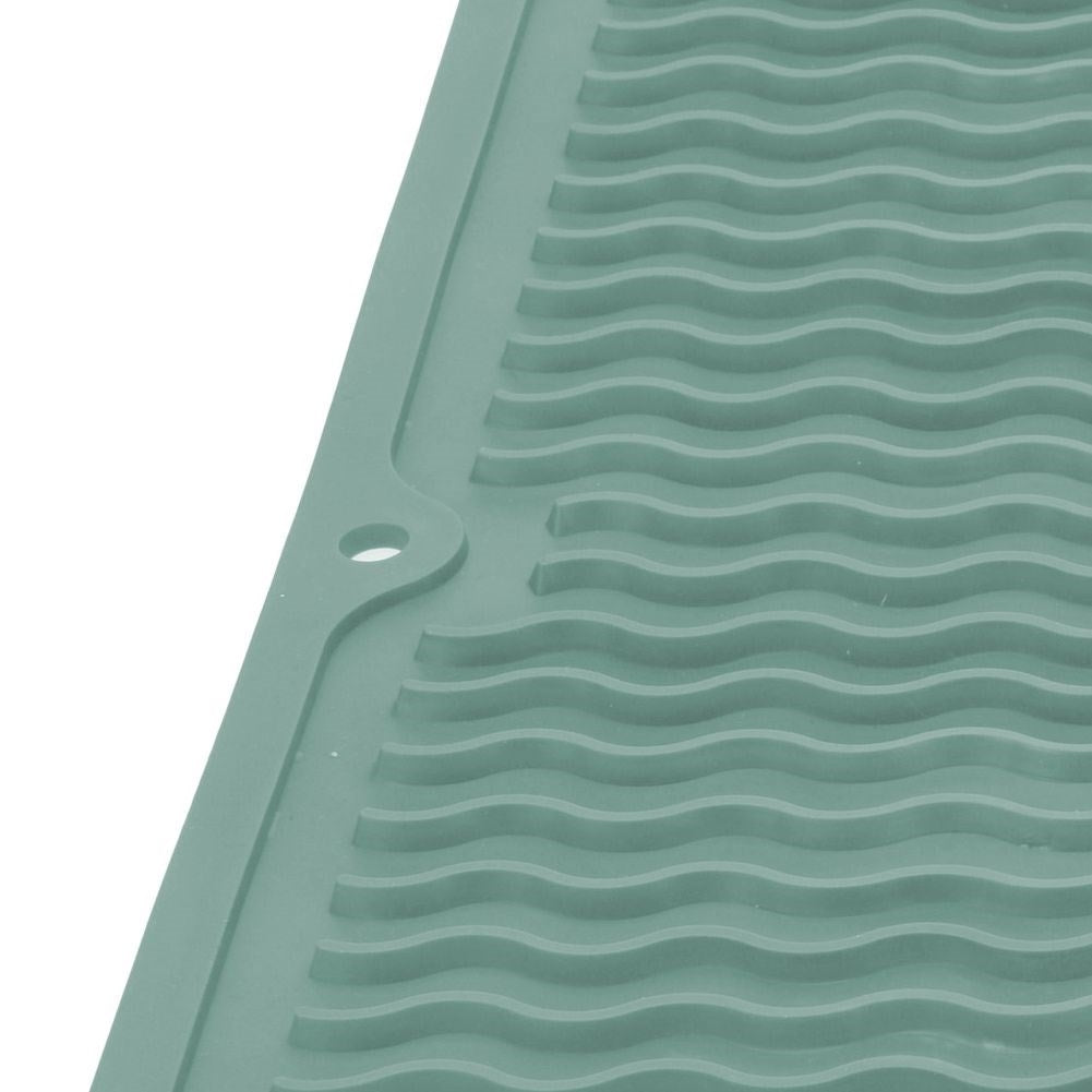 Green Dish Mat: Durable and Flexible Drying Solution