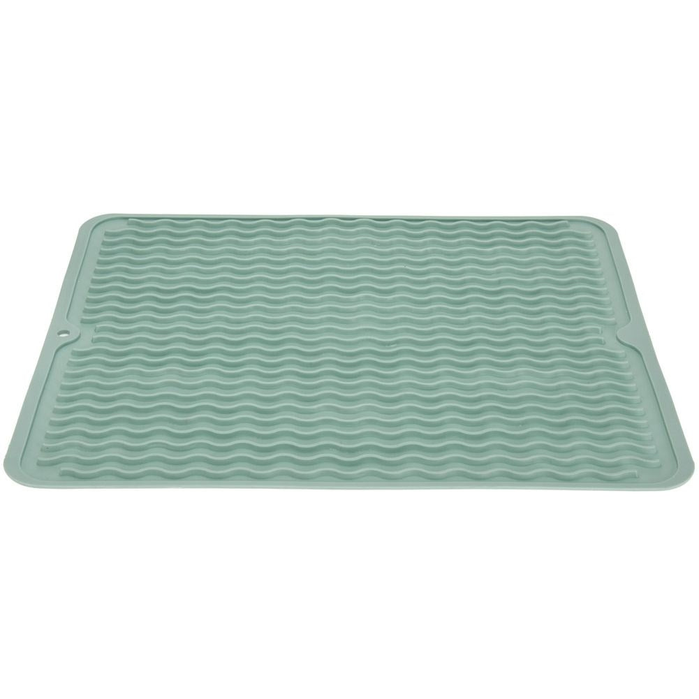 Green Dish Mat: Durable and Flexible Drying Solution