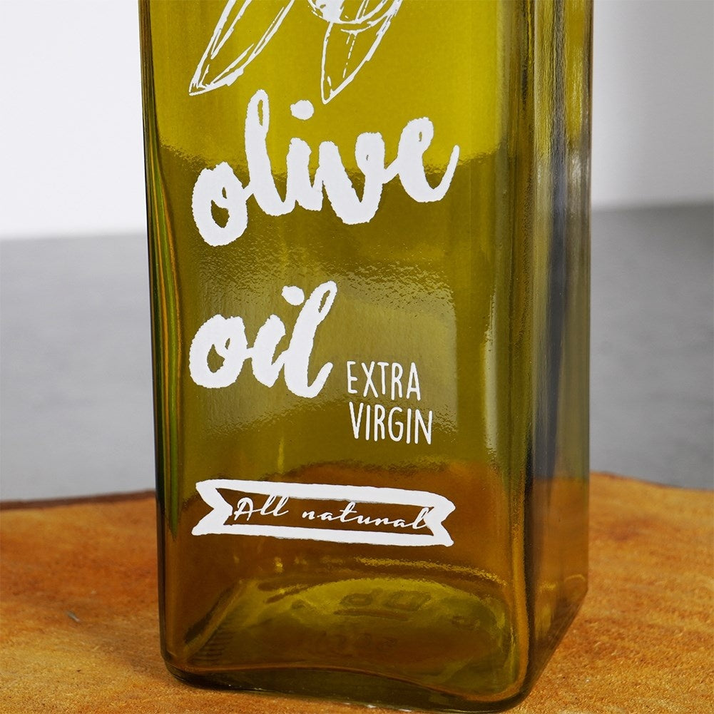 Green Glass Bottle 500ml with Practical Dosage for Olive Oil
