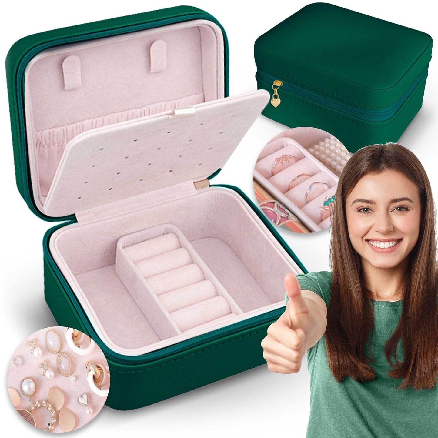 Green Jewelry box MS-702 Massido
