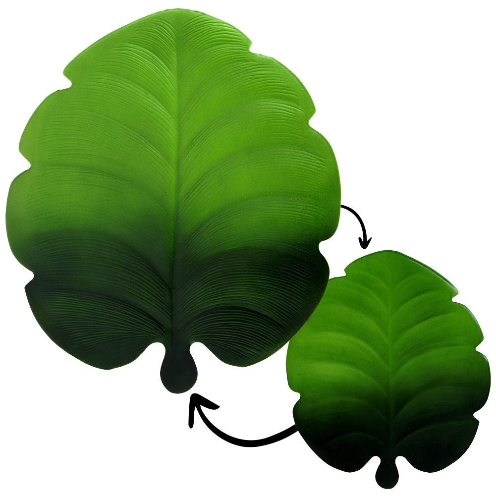 Green Leaf-shaped Kitchen Mat - Protects and Decorates the Table