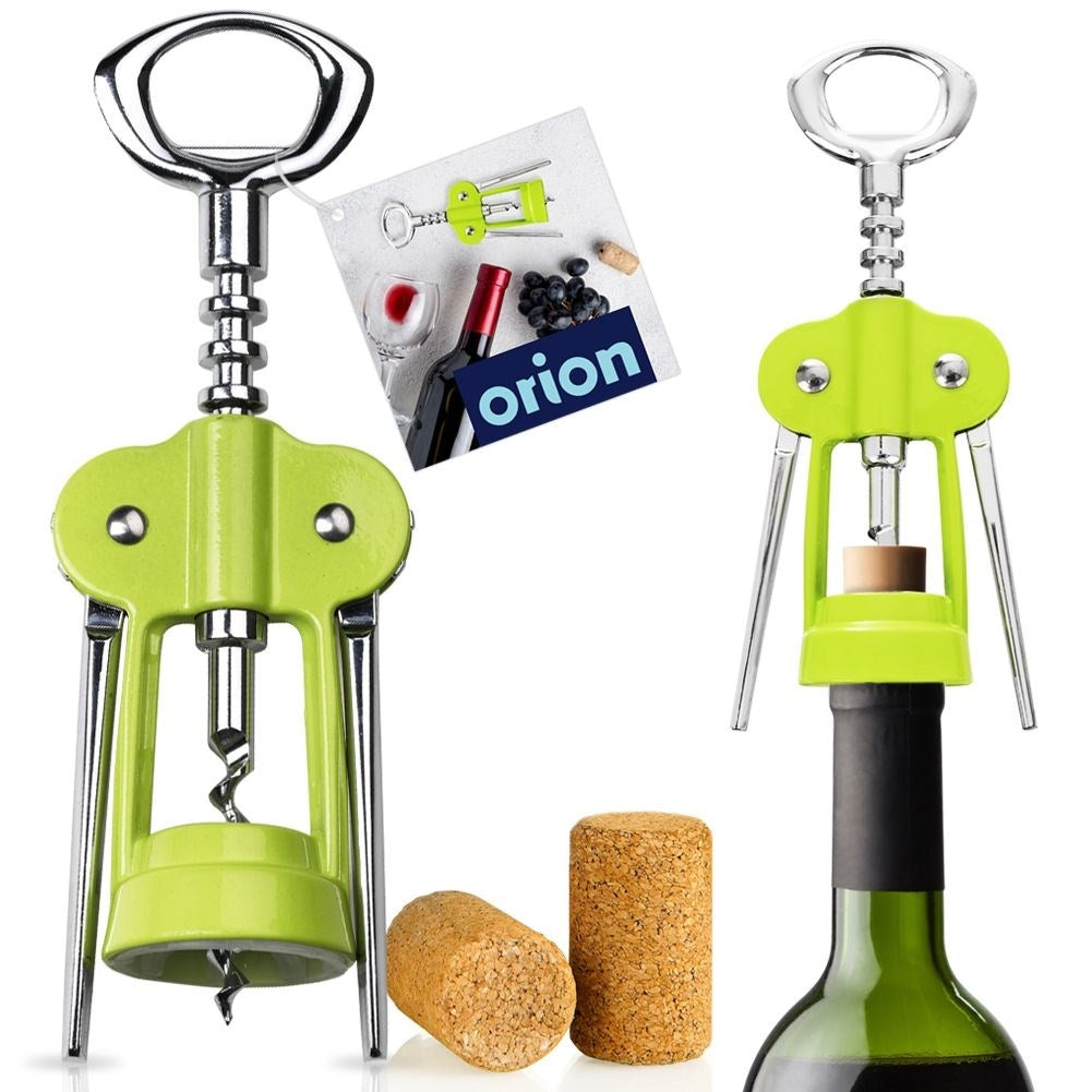 Green Wine Opener in Metal and Plastic - Dishwasher safe