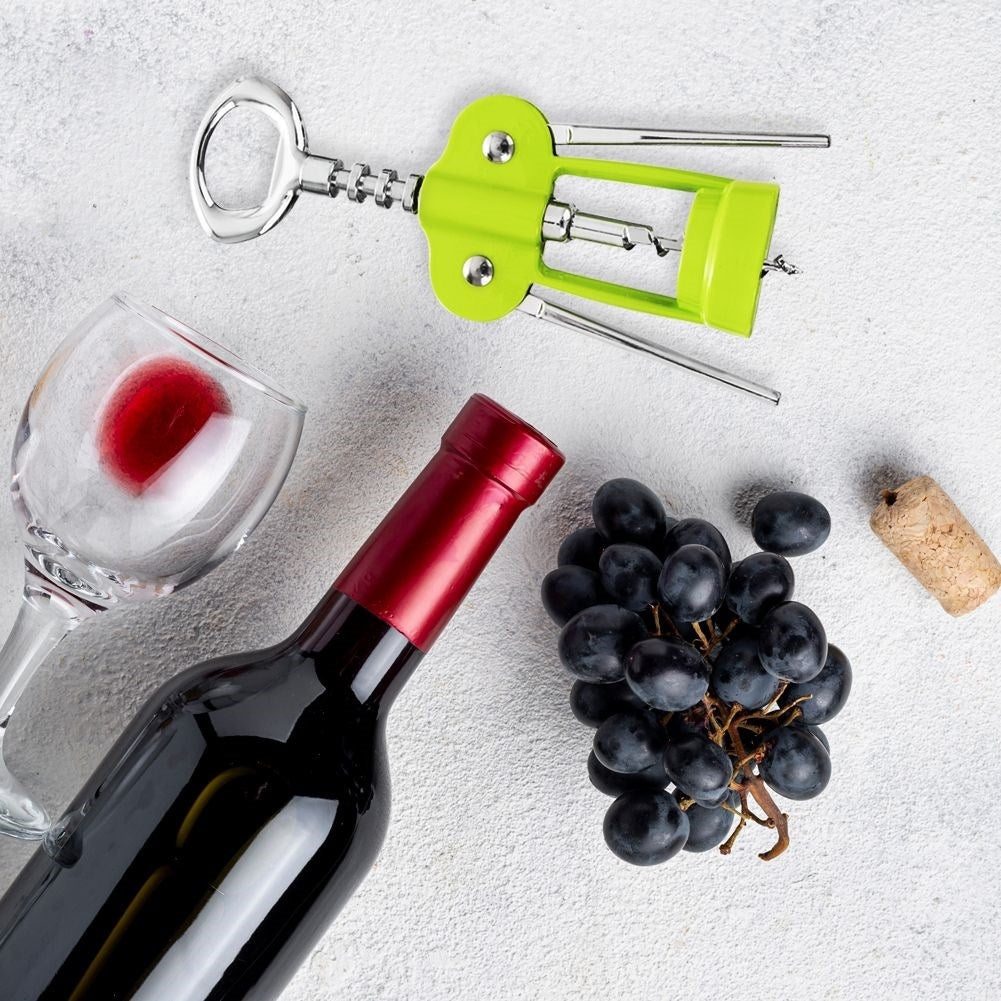 Green Wine Opener in Metal and Plastic - Dishwasher safe