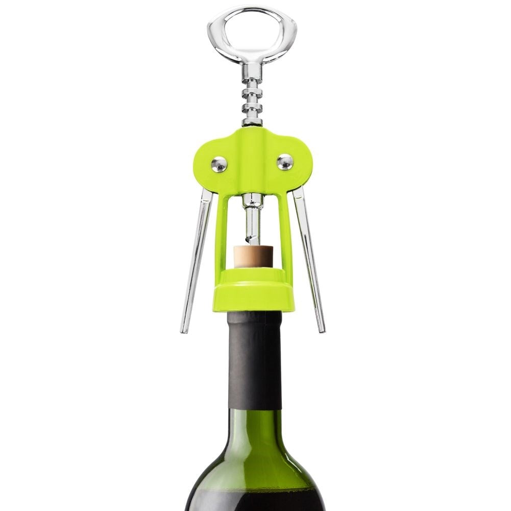 Green Wine Opener in Metal and Plastic - Dishwasher safe