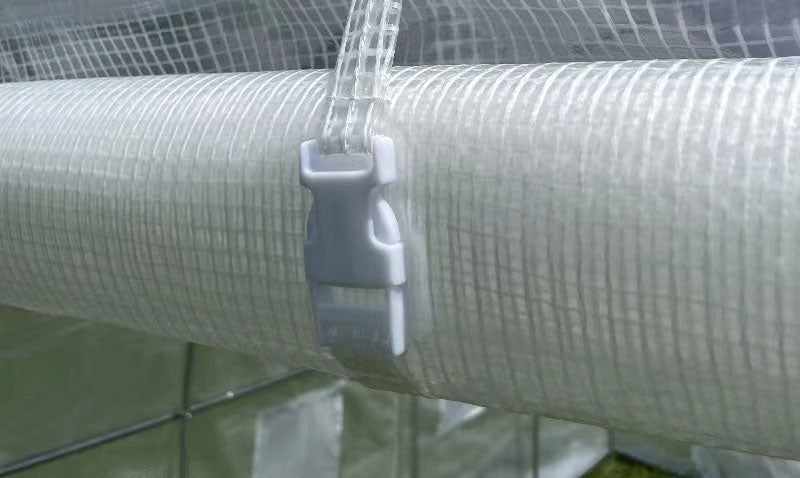 Greenhouse garden tunnel, 3x2x2 m, multi-season, metal frame, white foil, 2 entrances
