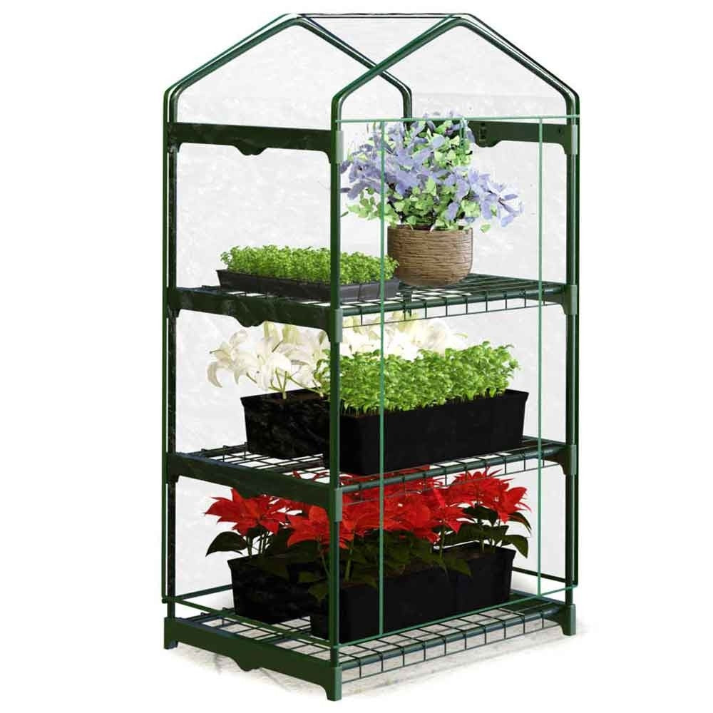 Greenhouse with shelves 69 x 49 x 125 cm Plonos 4921