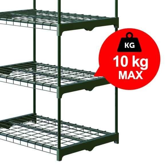 Greenhouse with shelves 69 x 49 x 125 cm Plonos 4921