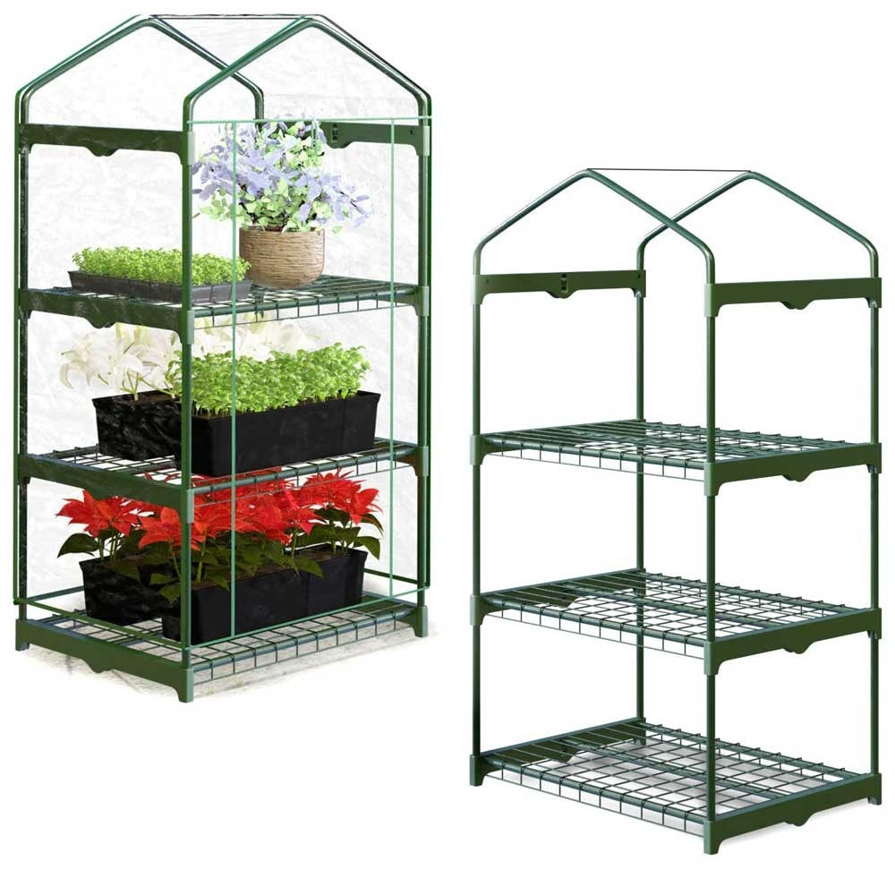 Greenhouse with shelves 69 x 49 x 125 cm Plonos 4921