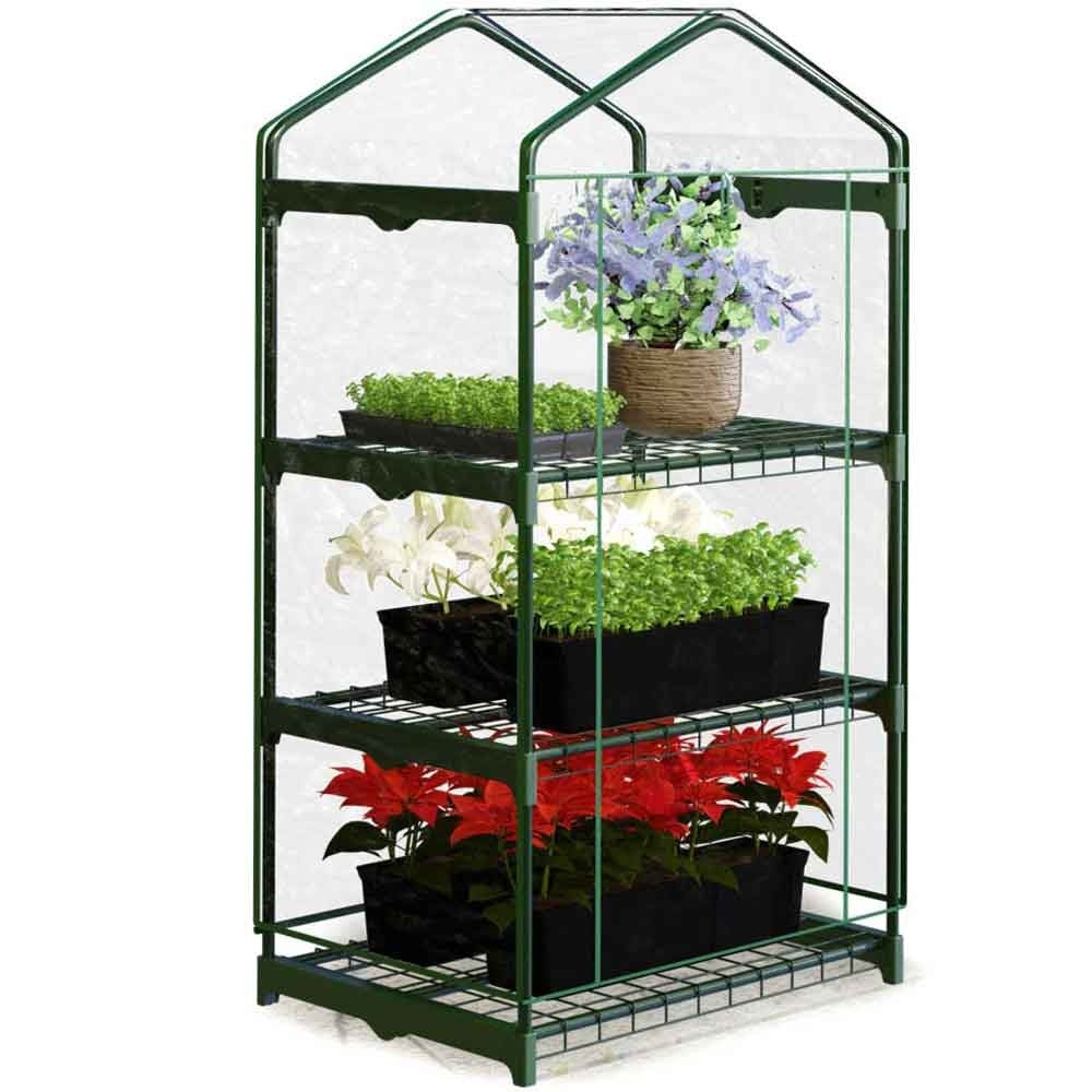 Greenhouse with shelves 69 x 49 x 125 cm Plonos 4921