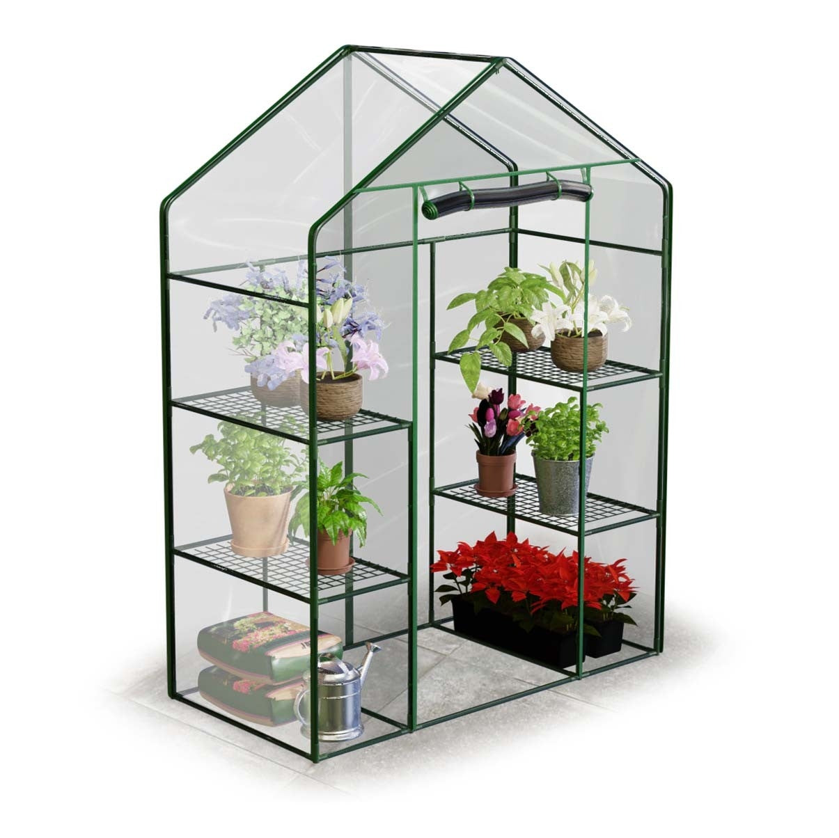 Greenhouse with two shelves 140 x 71 x 195 cm Plonos 4922