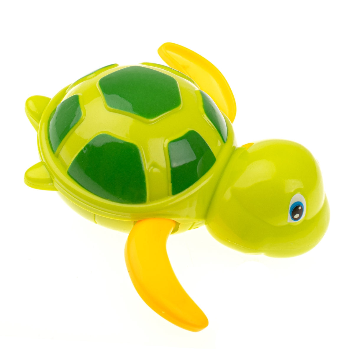 Green screw-on water turtle bath toy