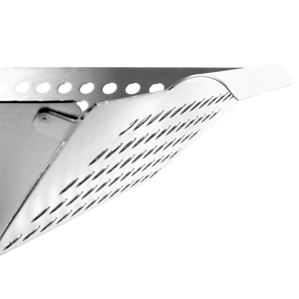 Grill basket in stainless steel for vegetables and meat