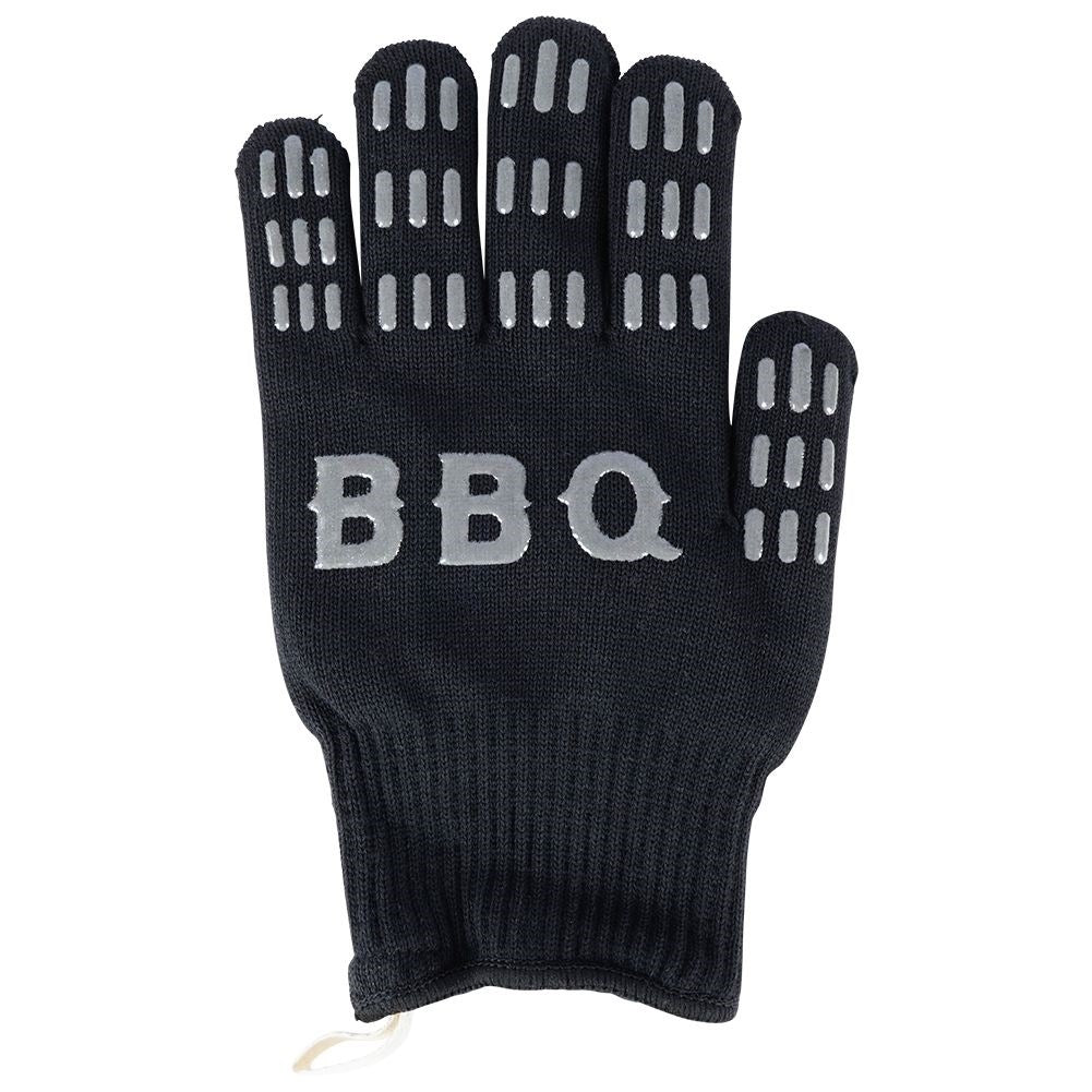 Grill glove with non-slip inserts, withstands up to 250°C