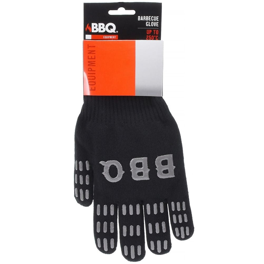 Grill glove with non-slip inserts, withstands up to 250°C