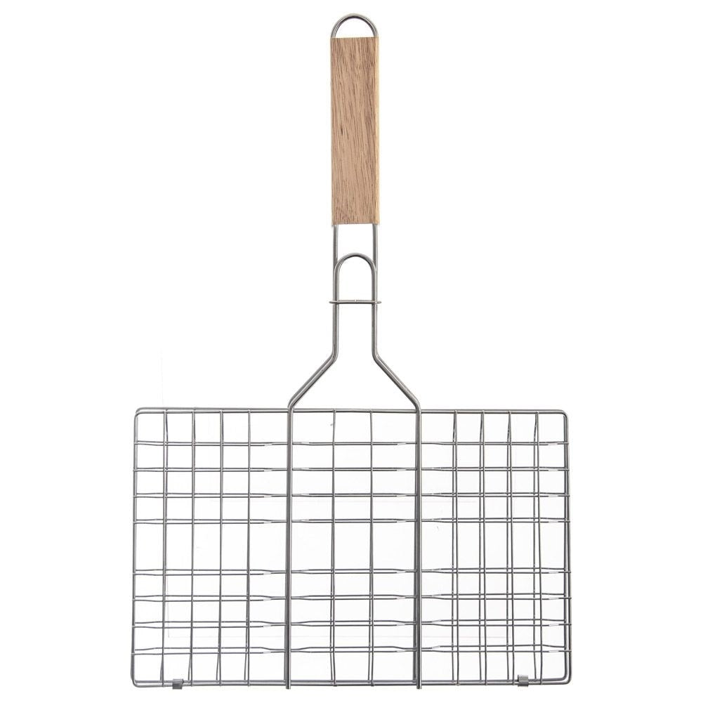 Grill grate with double side and lock for easy grilling