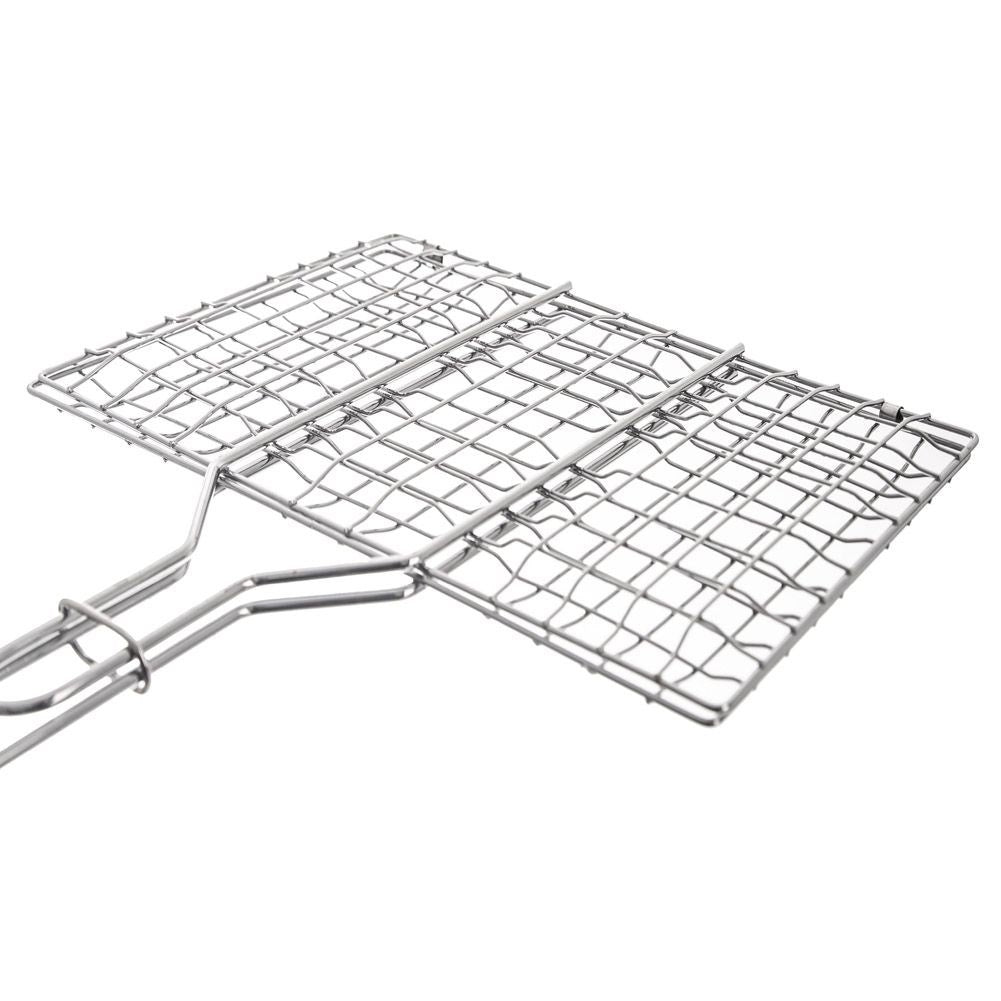 Grill grate with double side and lock for easy grilling