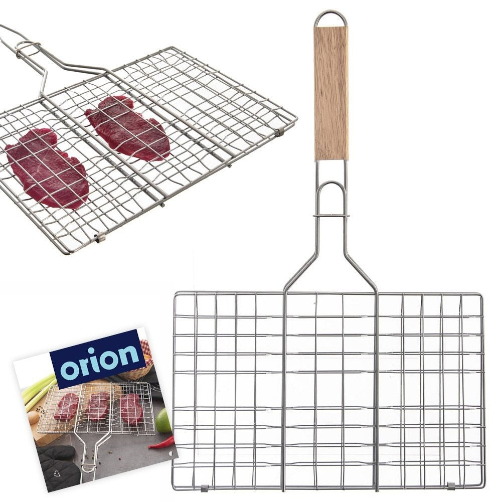 Grill grate with double side and lock for easy grilling