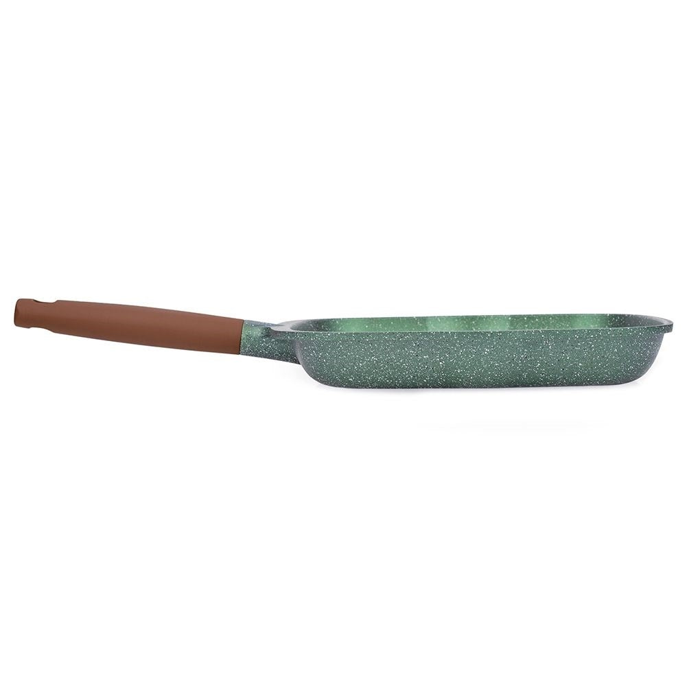 Grill pan with five-layer non-stick granite coating