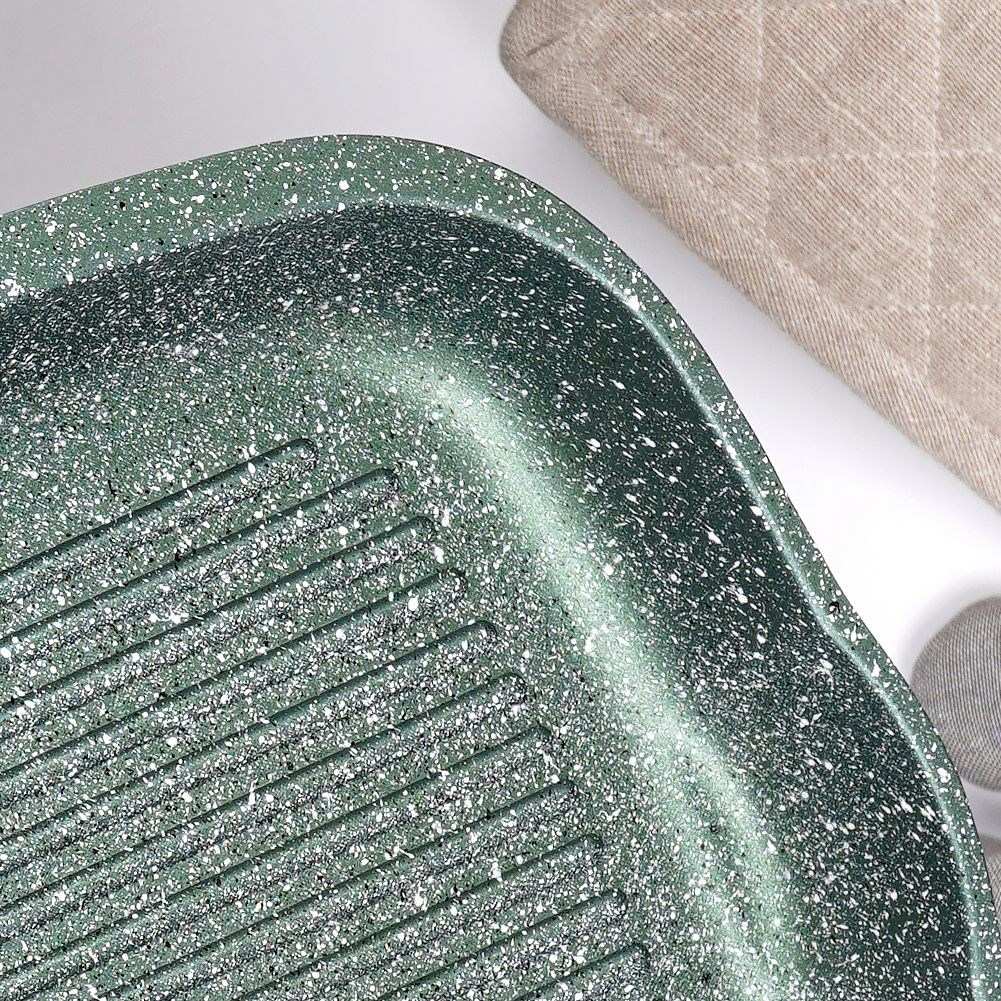 Grill pan with five-layer non-stick granite coating
