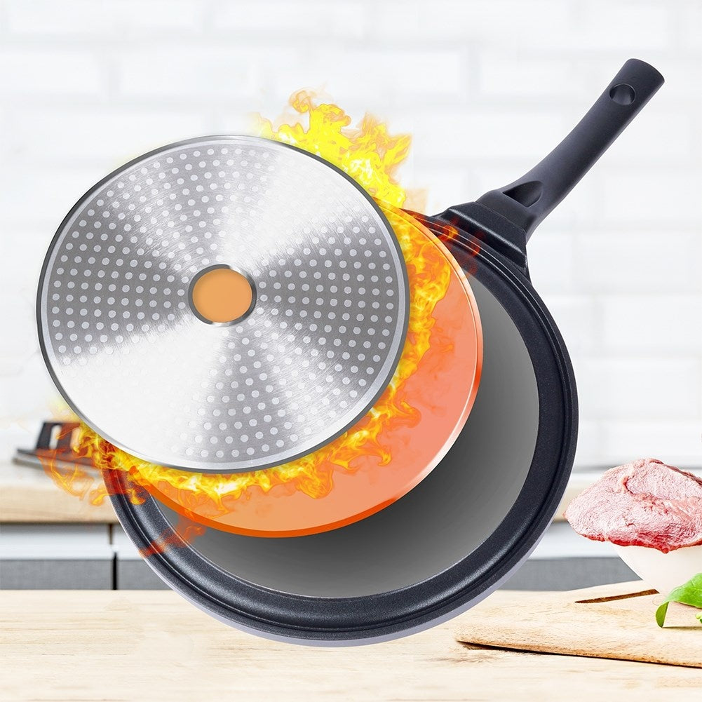 Grill pan with non-stick, granite coating for all kitchens