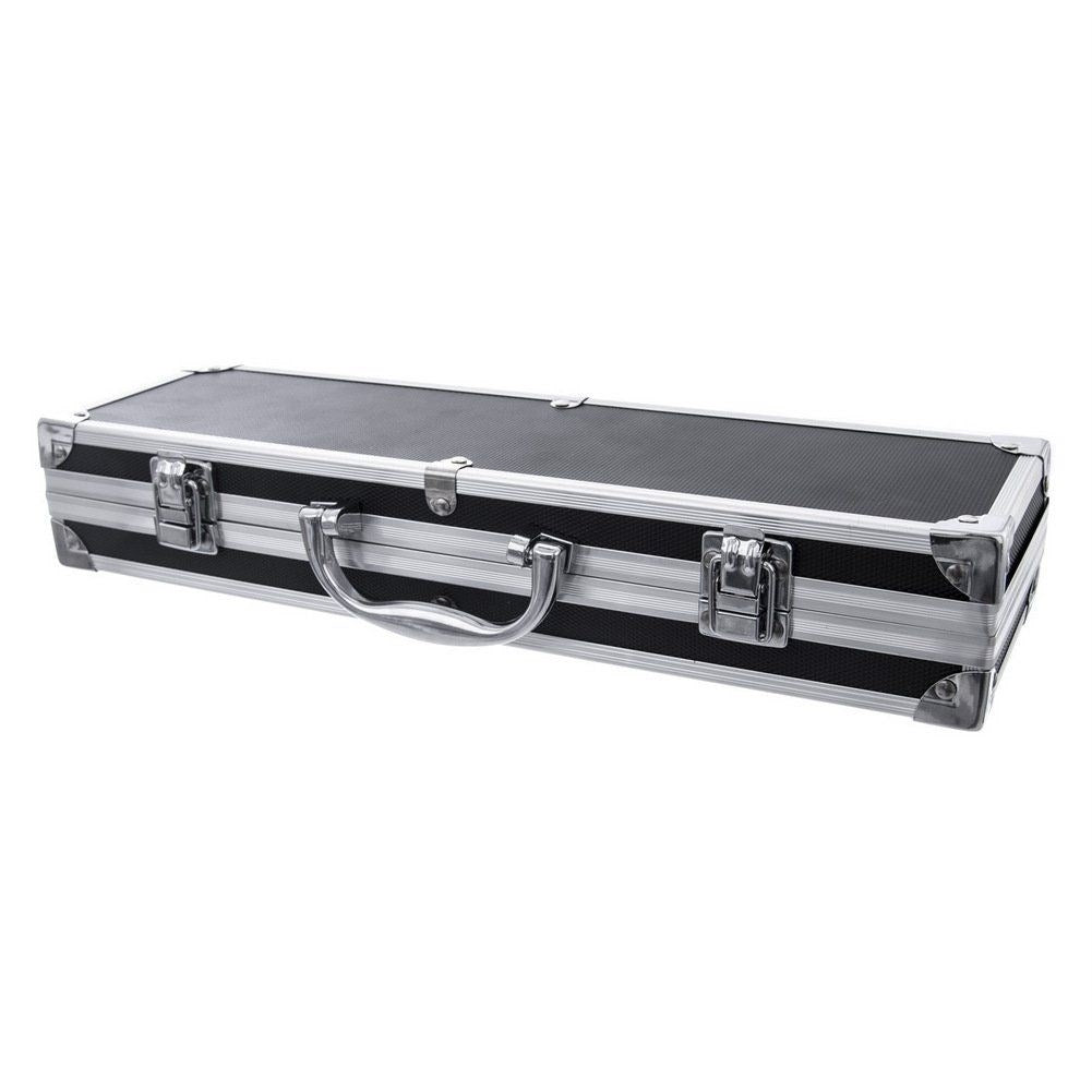Grill set 9 parts in stainless steel with practical bag