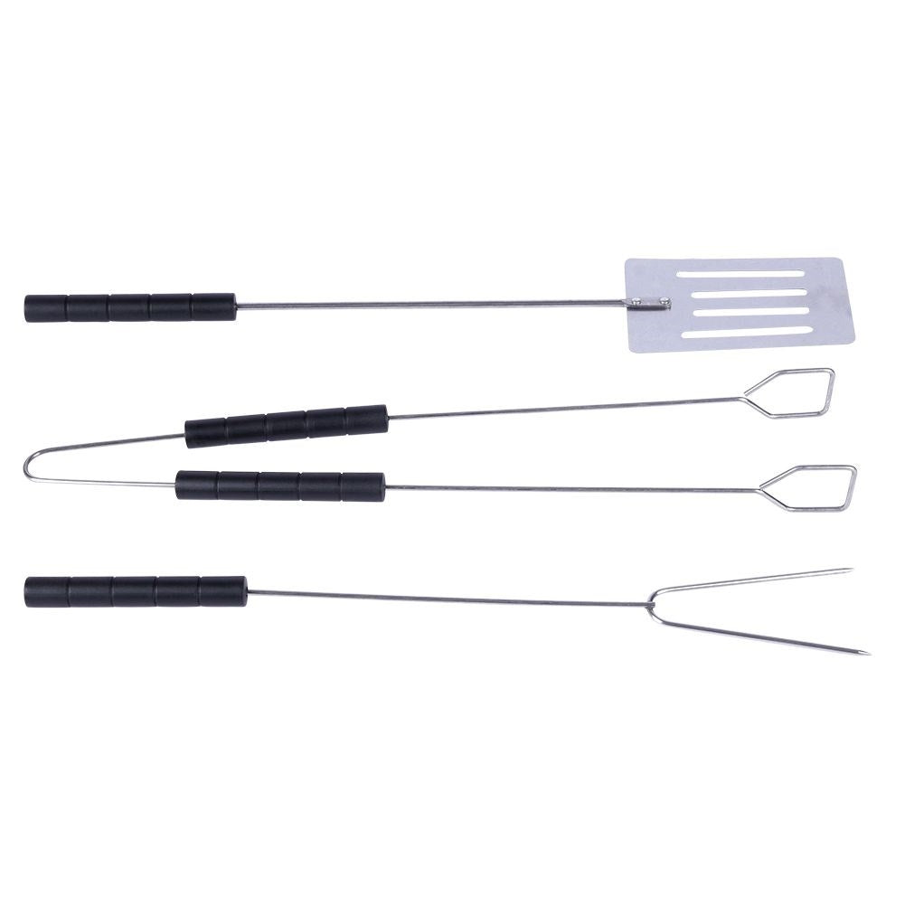Grill set: Metal tool with plastic handle, 3 parts