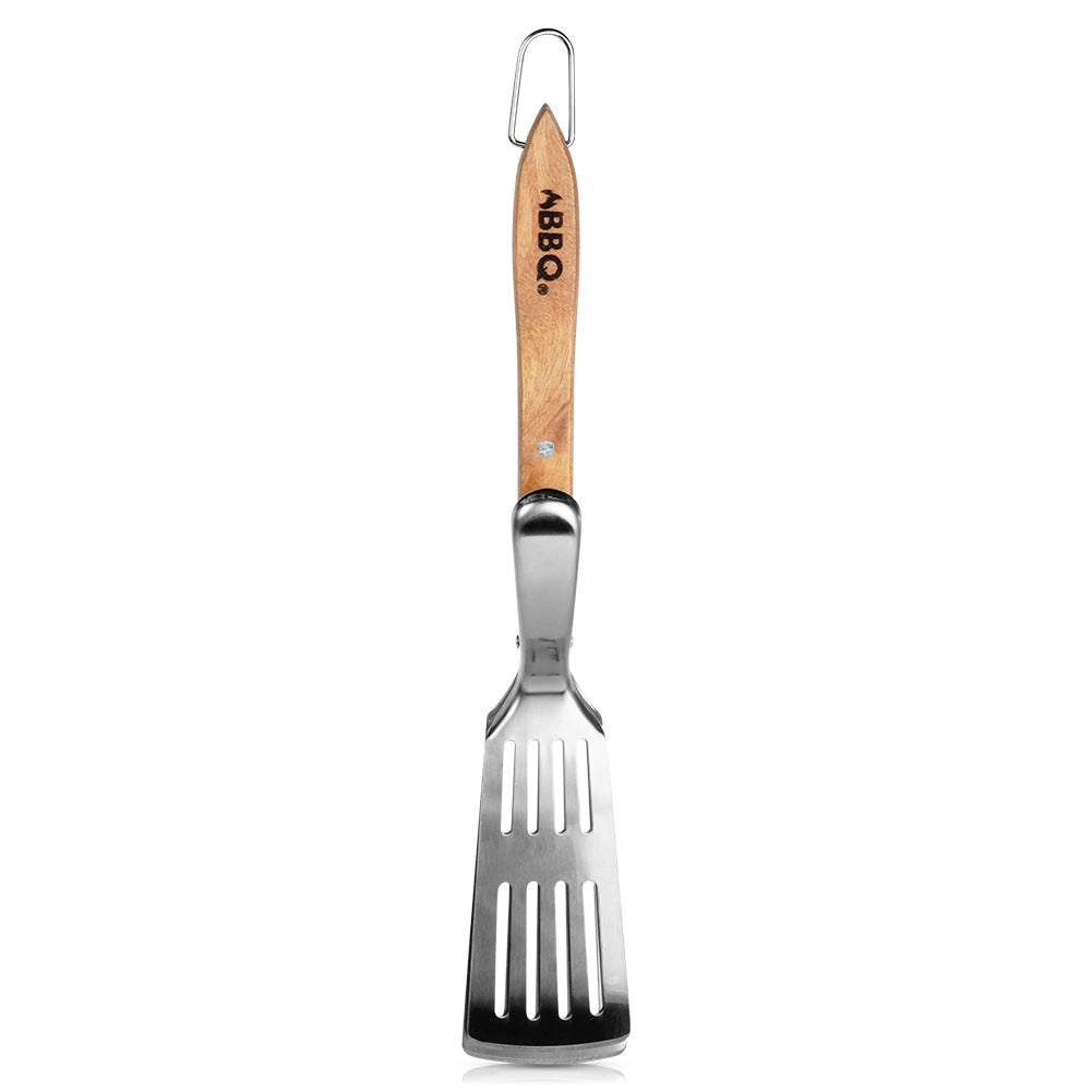 Grill spatula and tongs 2in1 steel 40 cm