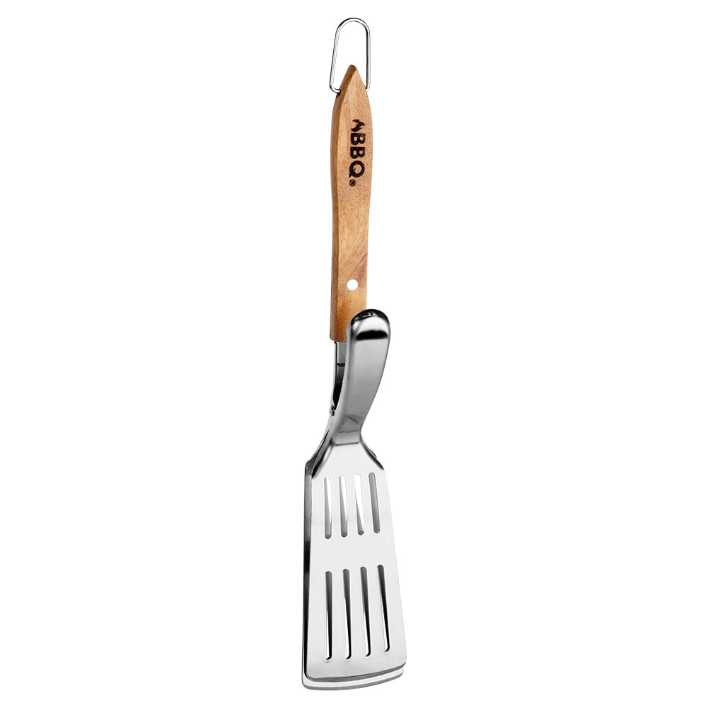 Grill spatula and tongs 2in1 steel 40 cm