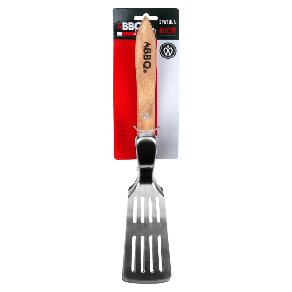 Grill spatula and tongs 2in1 steel 40 cm