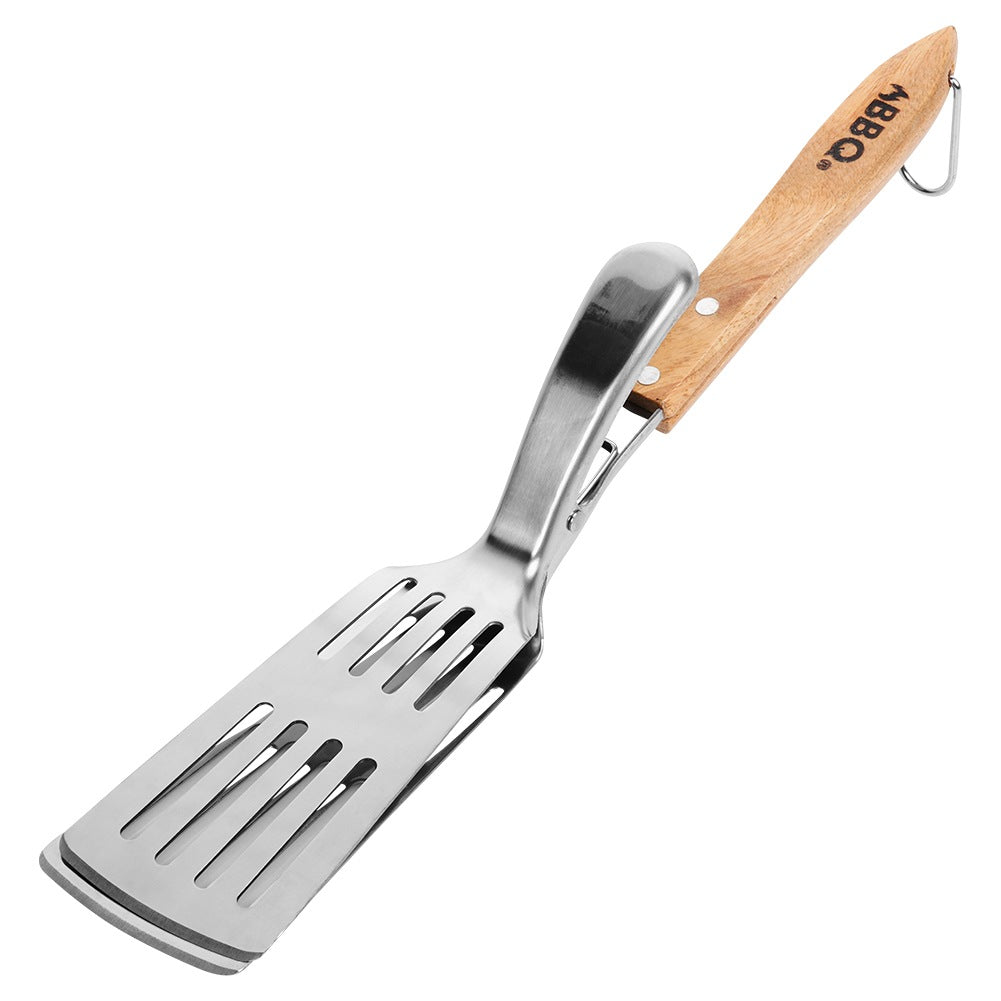 Grill spatula and tongs 2in1 steel 40 cm