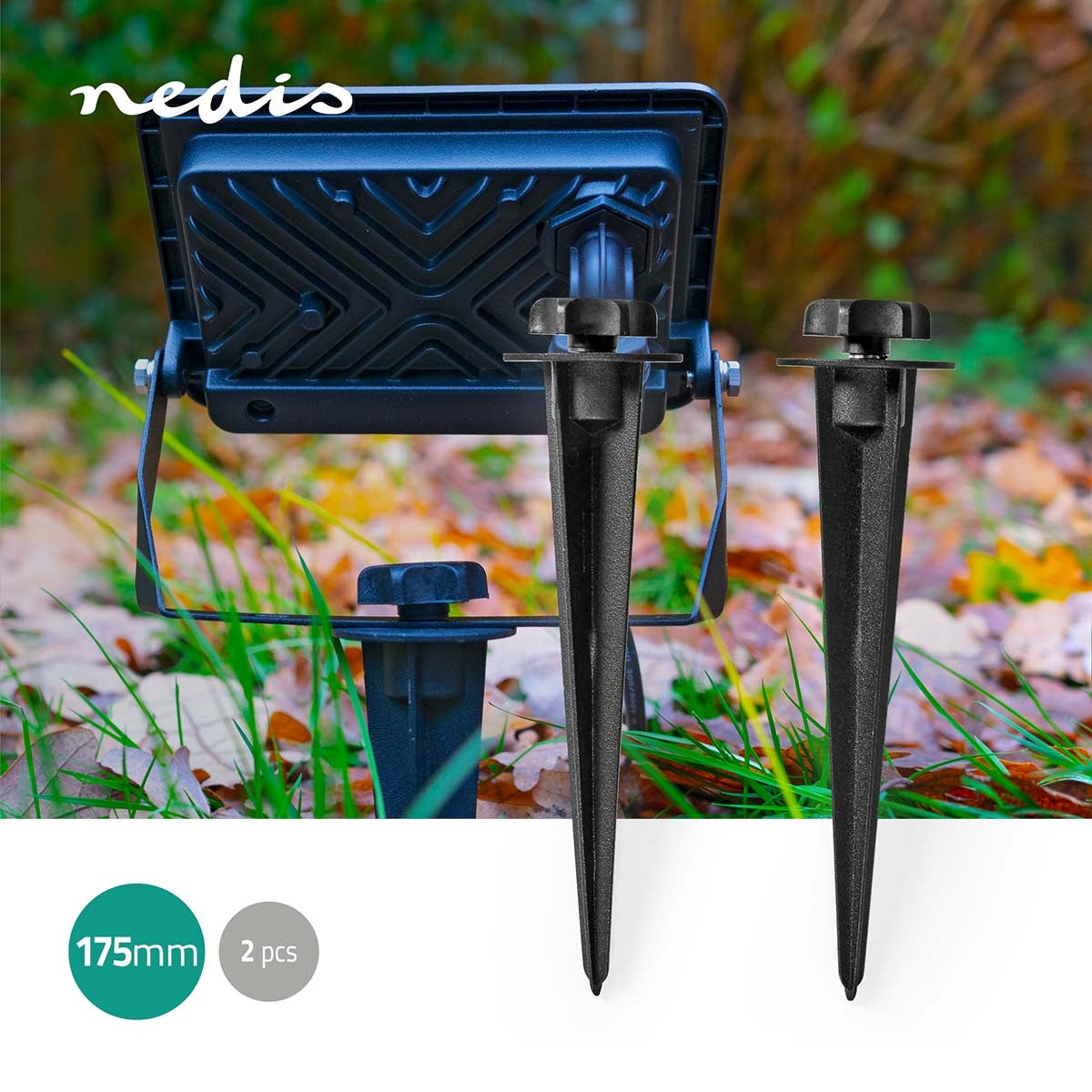 Ground Spike | 2 pcs. | Aluminum | Black