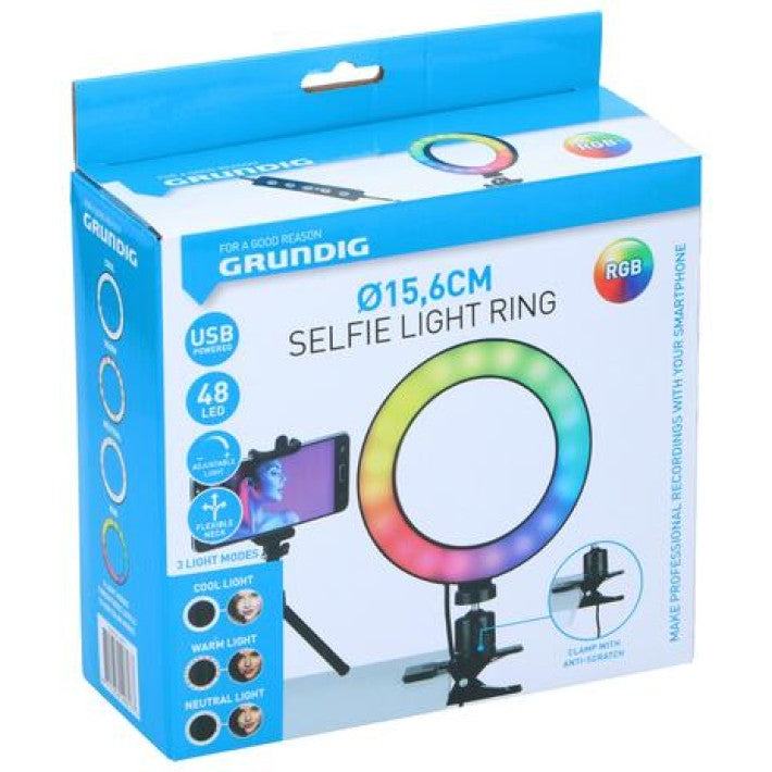 Grundig ED-96177: Clip-On RGB Ring Light Lamp