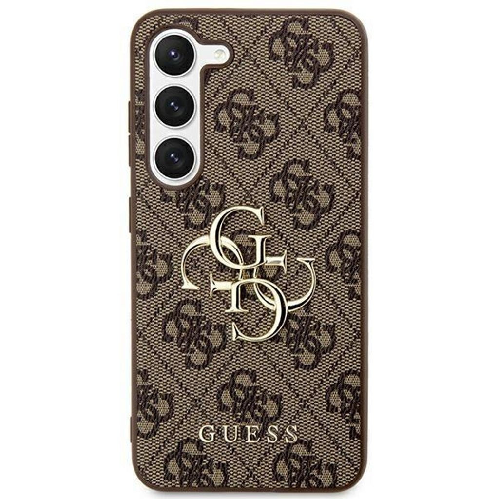 Guess 4G Big Metal Logo case for Samsung Galaxy S24 - brown