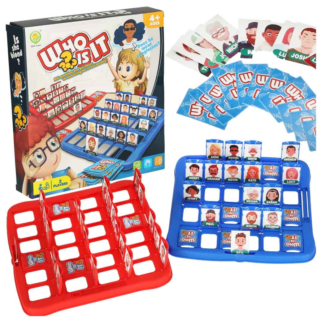 Guess who? board + cards memory game