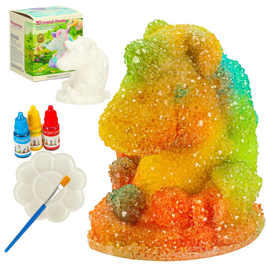 Gypsum crystal growing kit unicorn