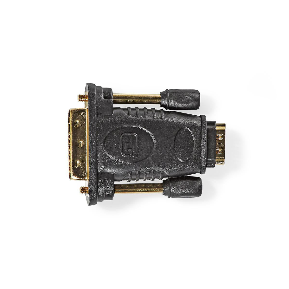 HDMI™ Adapter | DVI-D 24+1-Pin Male | HDMI™ Output | Nickel plated | Straight | ABS | Black | 1 pc. | Box