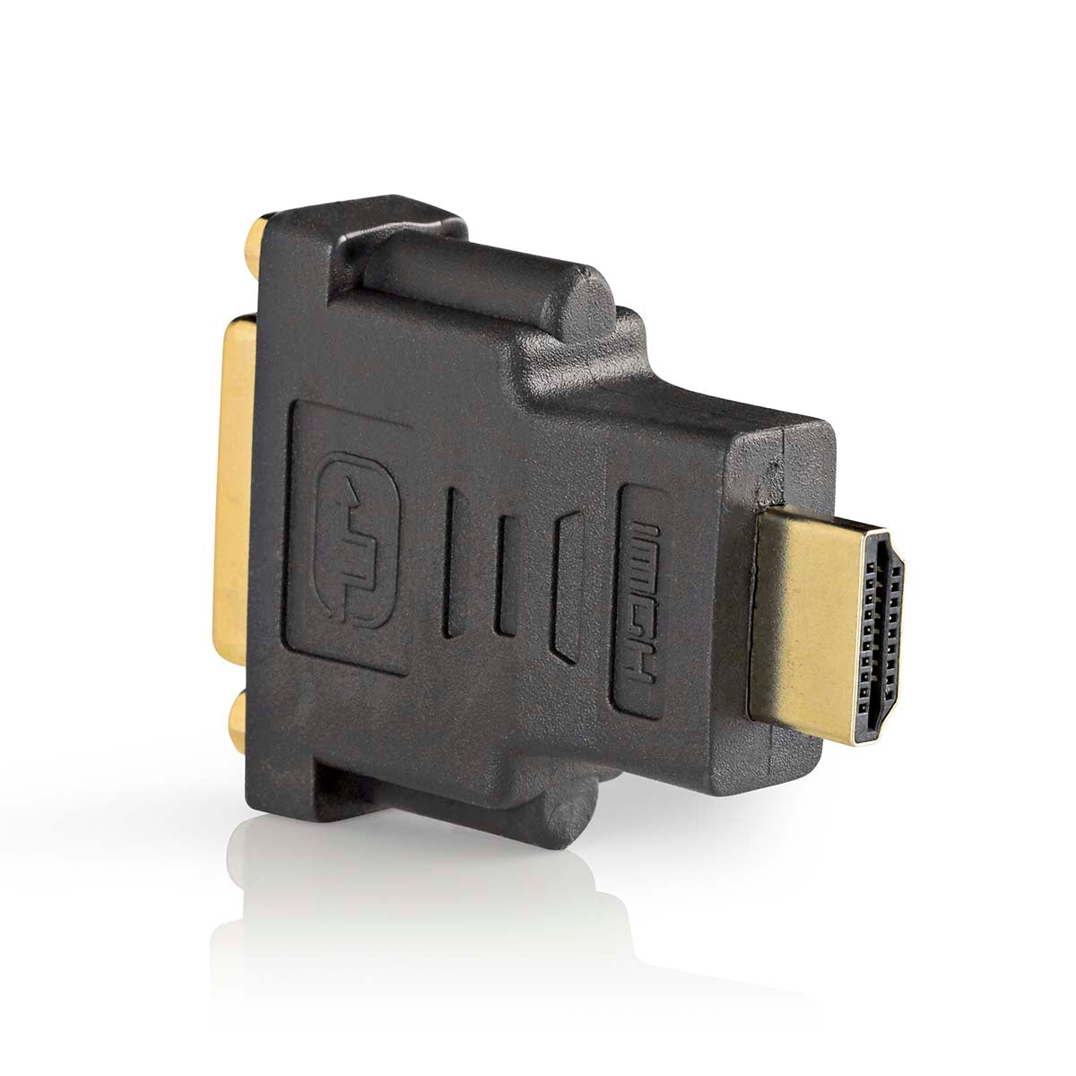 HDMI™ Adapter | HDMI™ Connector | DVI-D 24+1-Pin Female | Gold Plated | Straight | ABS | Anthracite | 1 pc. | Box