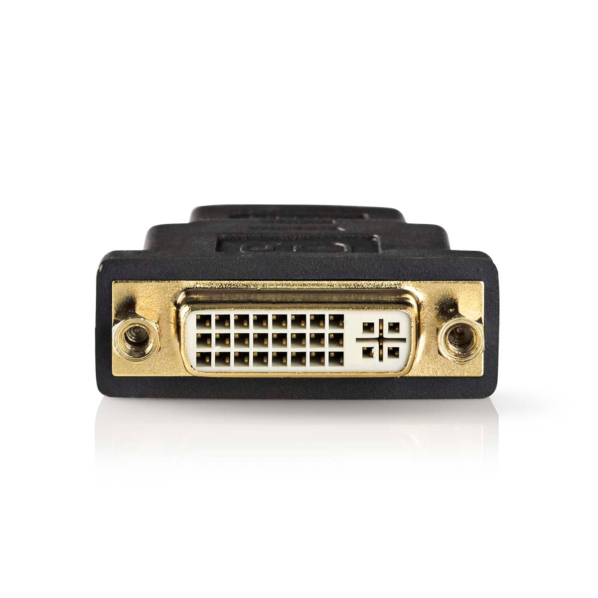 HDMI™ Adapter | HDMI™ Connector | DVI-D 24+1-Pin Female | Gold Plated | Straight | ABS | Anthracite | 1 pc. | Box