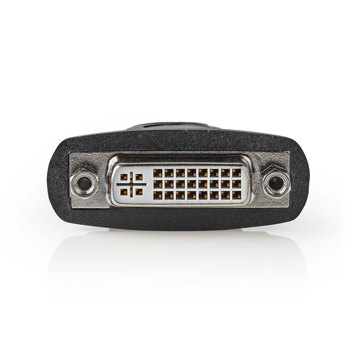 HDMI™ Adapter | HDMI™ input | DVI-D 24+1-Pin Female | Nickel plated | Straight | ABS | Black | 1 pc. | Box
