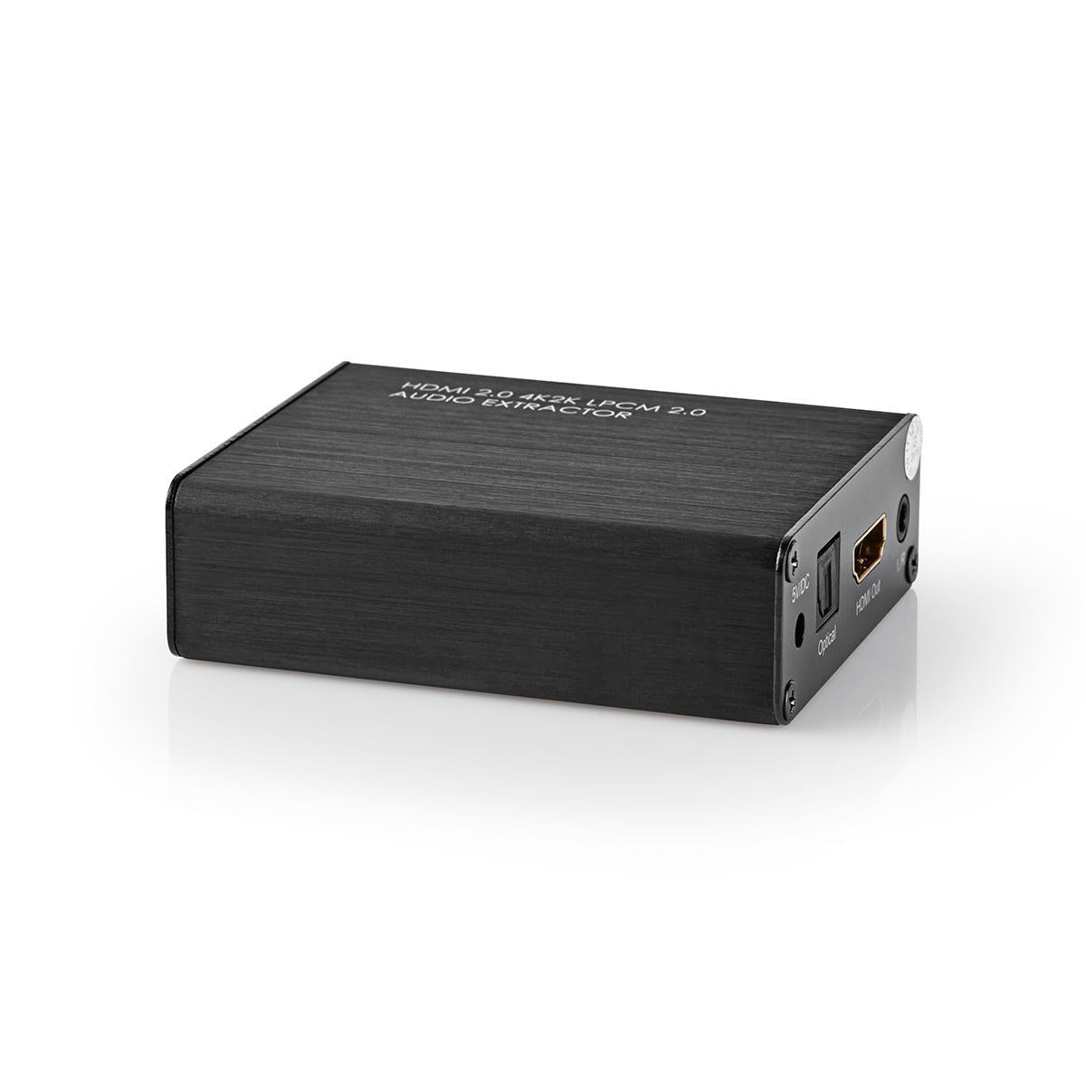 HDMI™ Extractor | HDMI™ input | HDMI™ output / TosLink Female / 1x 3.5 mm | Maximum resolution: 4K@60Hz | 18 Gbps | Metal | Anthracite | Gift box