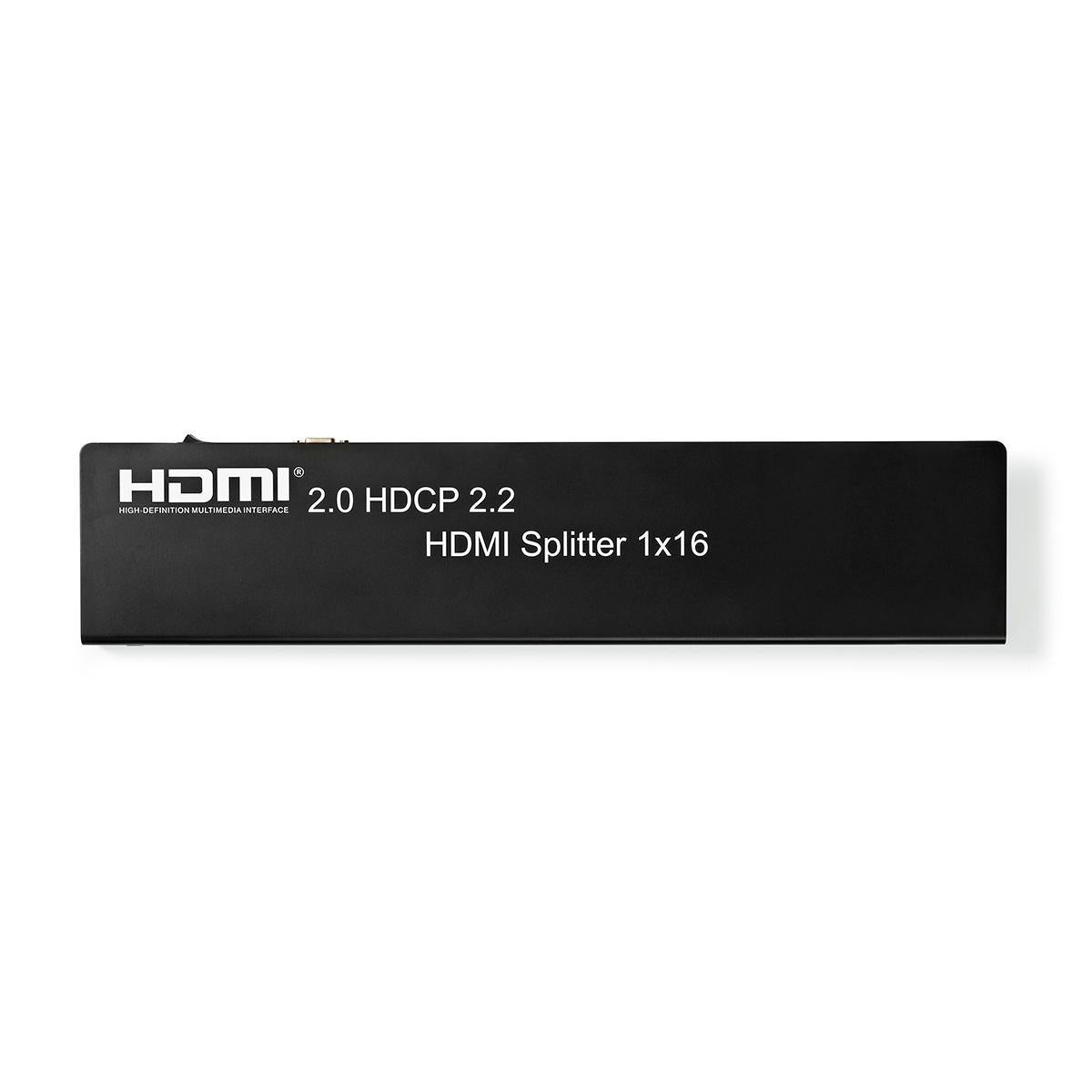 HDMI™ Splitter | 16 port(s) | HDMI™ Input | USB-A Female / 16x HDMI™ Output | 4K@60Hz | 18 Gbps | Metal | Anthracite